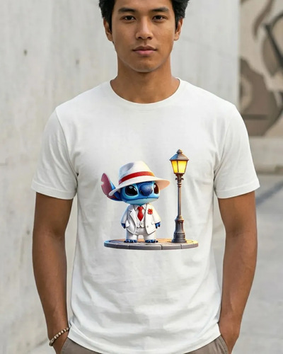 Camiseta Premium Algodão Malandro Stitch Axé Zé Pelintra
