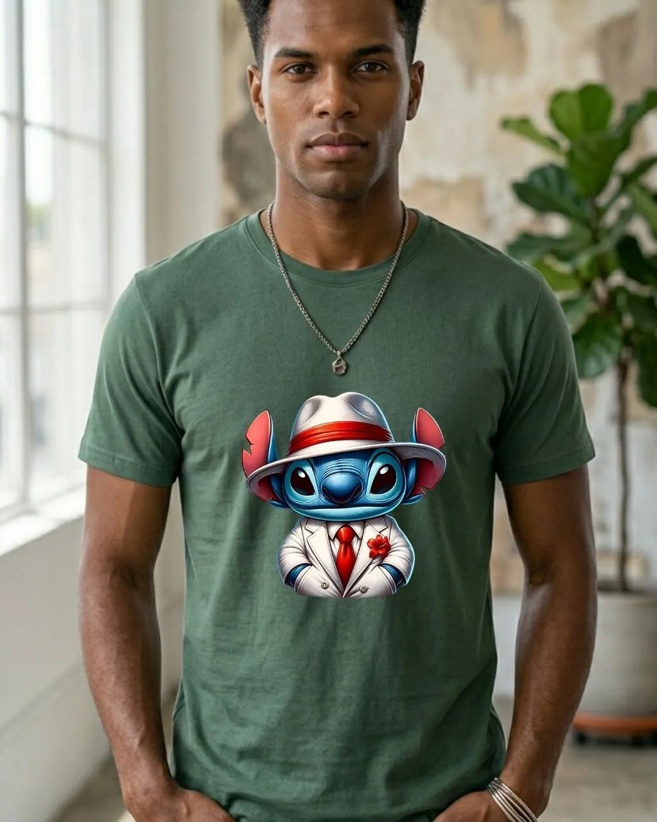 Camiseta Algodão Premium Malandro Stitch Axé Zé Pelintra2