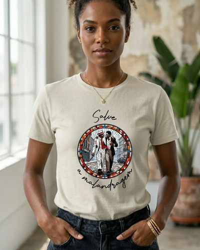 Camiseta Algodão Zé Pelintra Malandro4 Axé Umbanda Candomblé