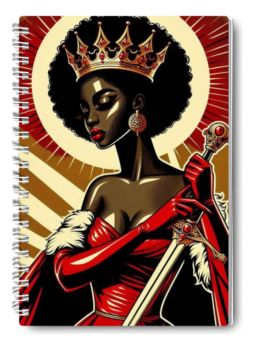 Caderno Capa Dura A5 Iansã - 100 Folhas Decoradas